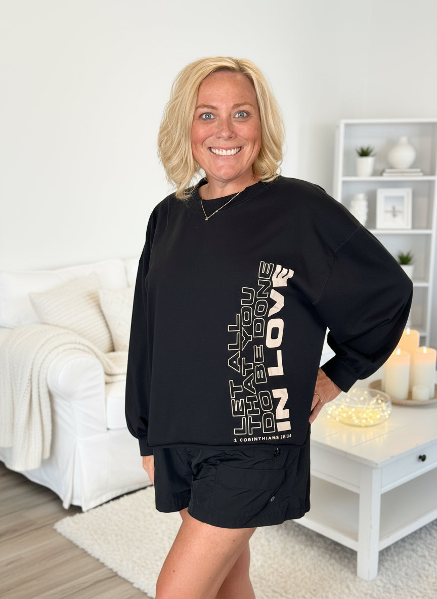 In Love Cropped Long Sleeve