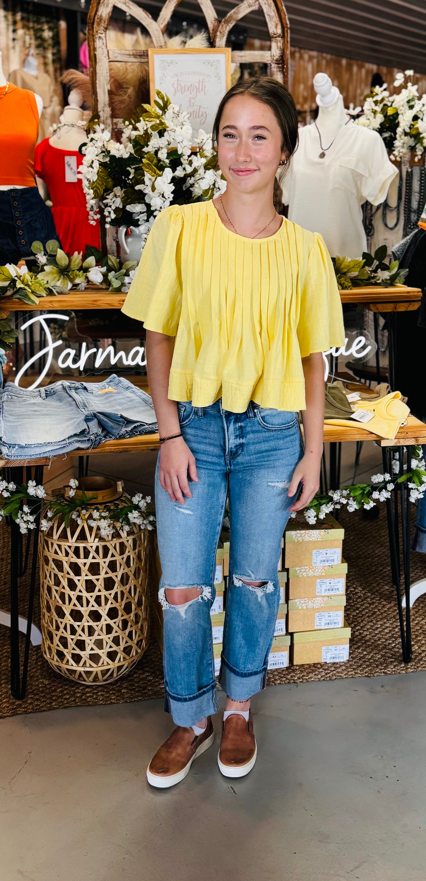 Flutter Sleeve Blouse