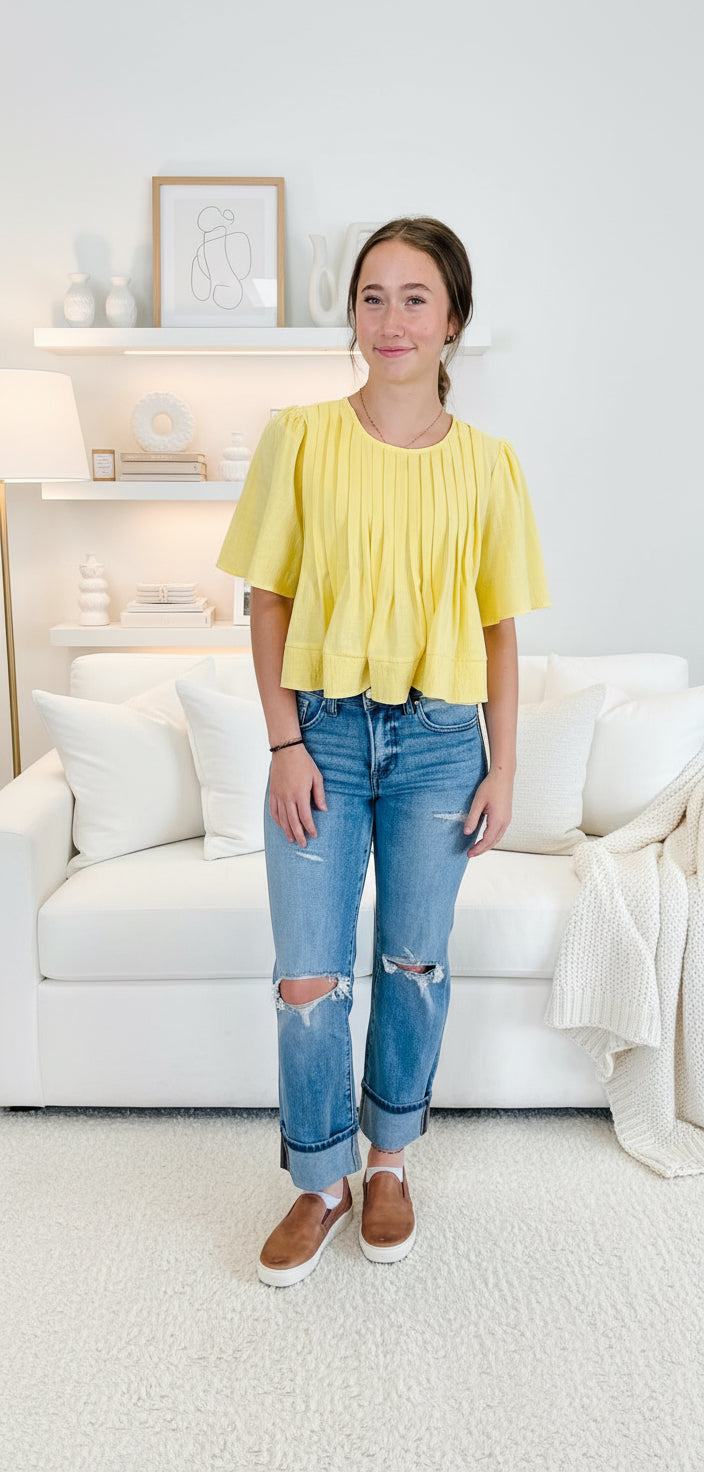 Flutter Sleeve Blouse