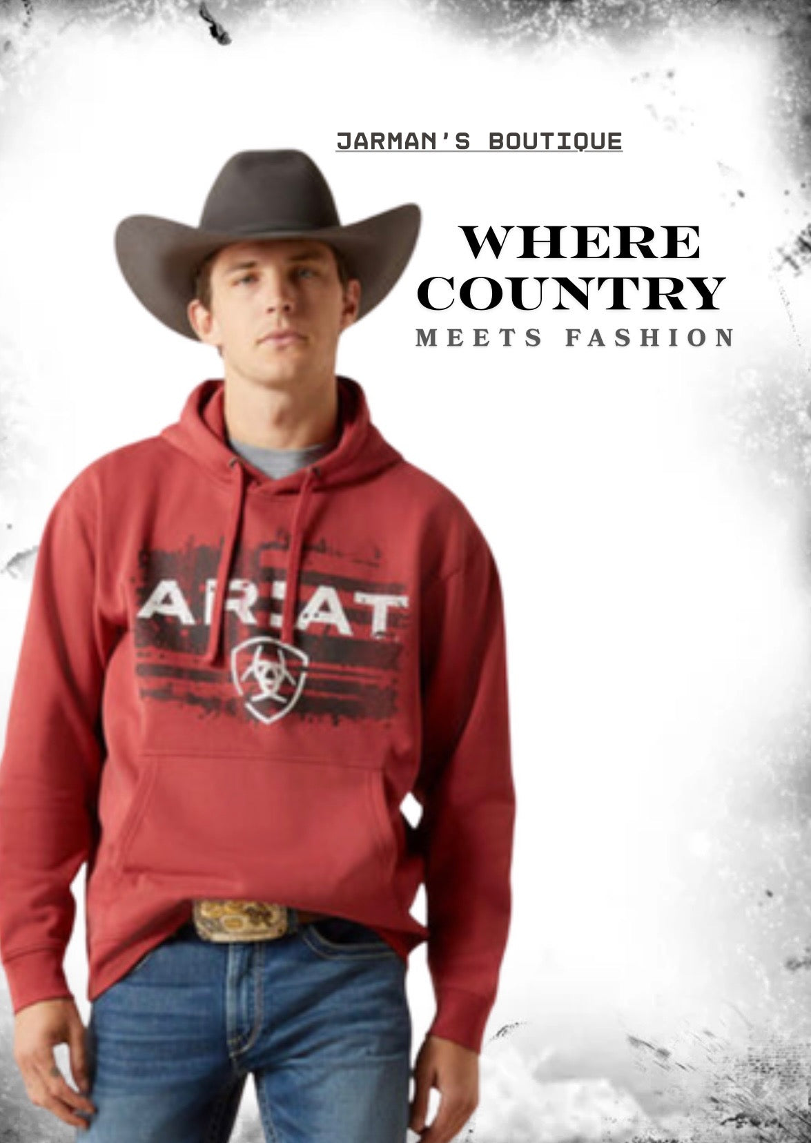 Ariat Mens Flag Hoodie