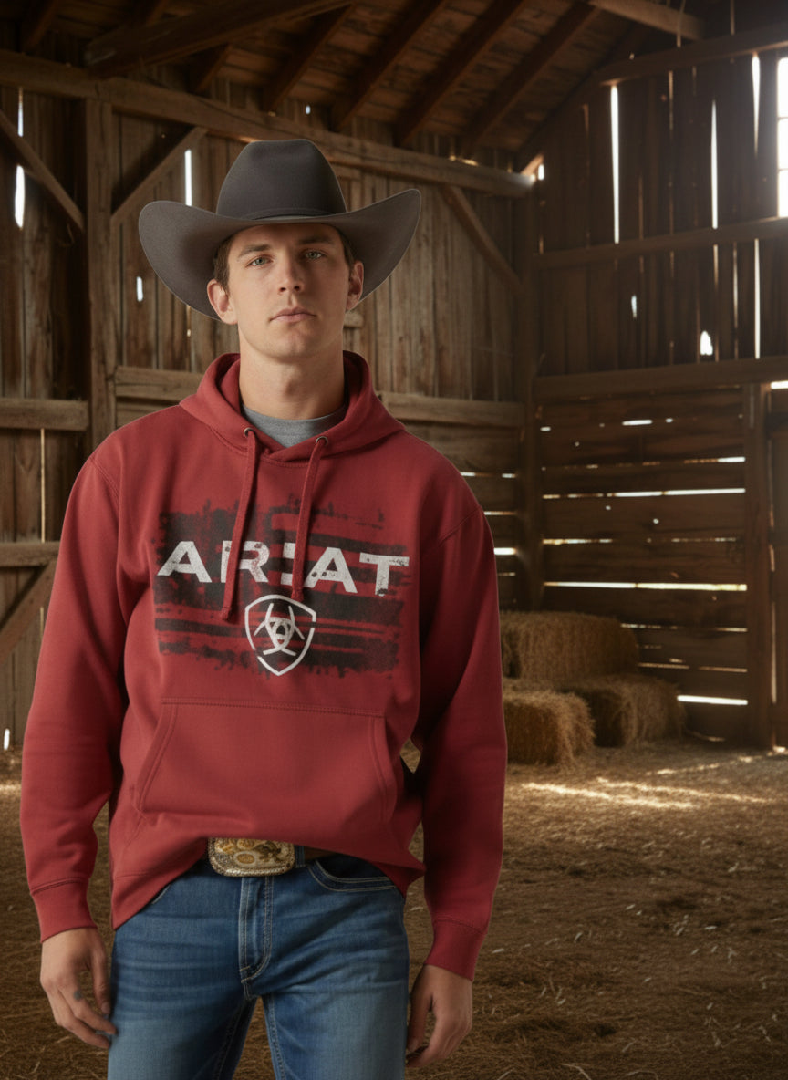 Ariat Mens Flag Hoodie