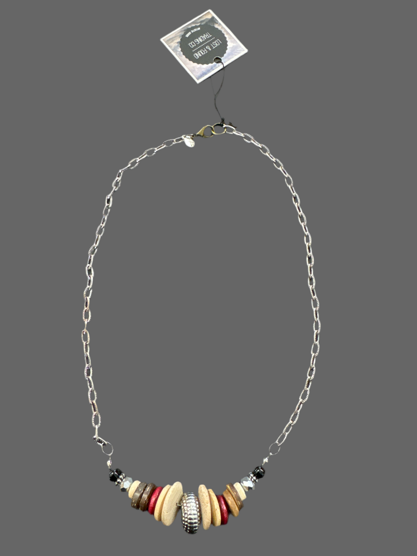 Short Center Stacked Beaded Necklace DR237