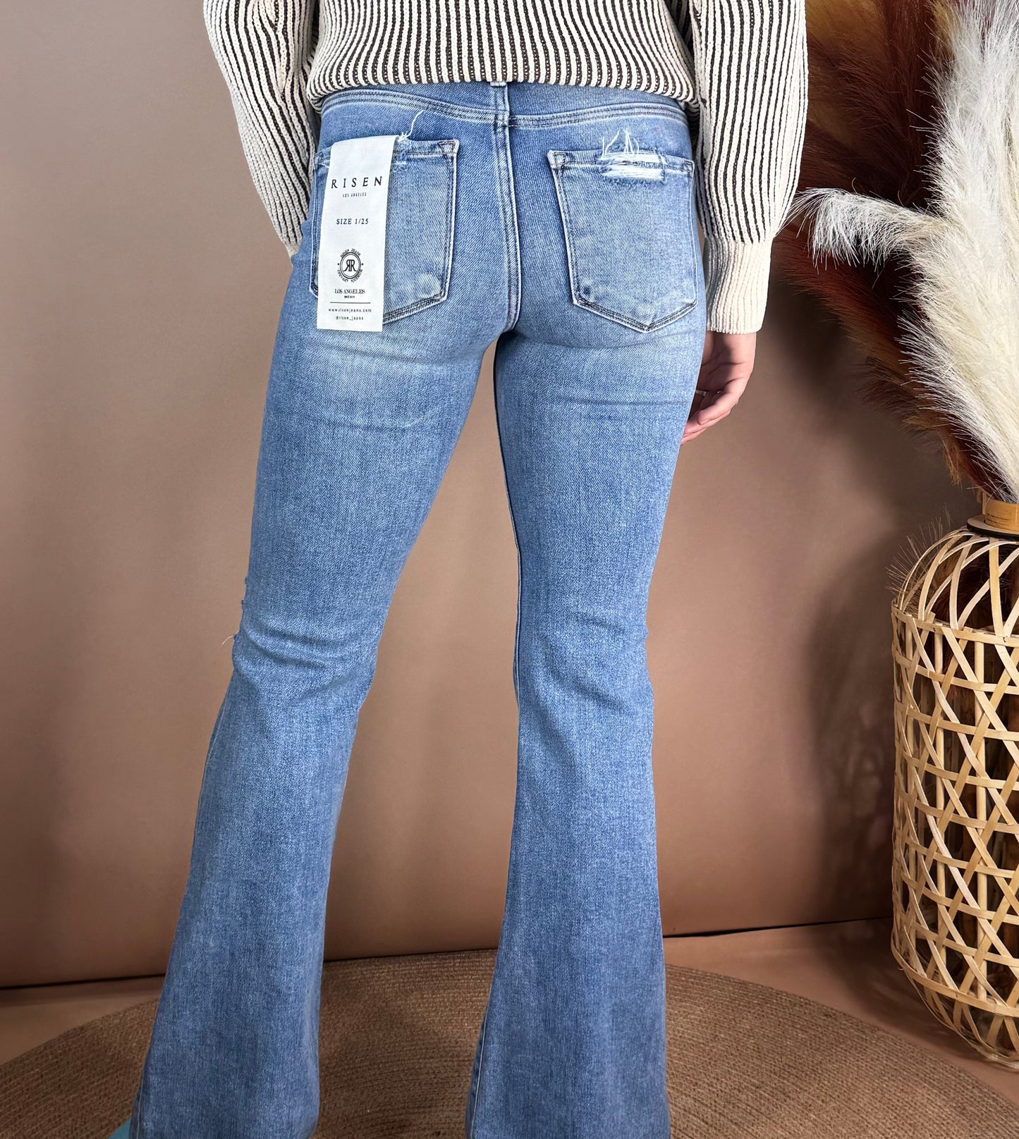 TC Mid Rise Flare Jeans
