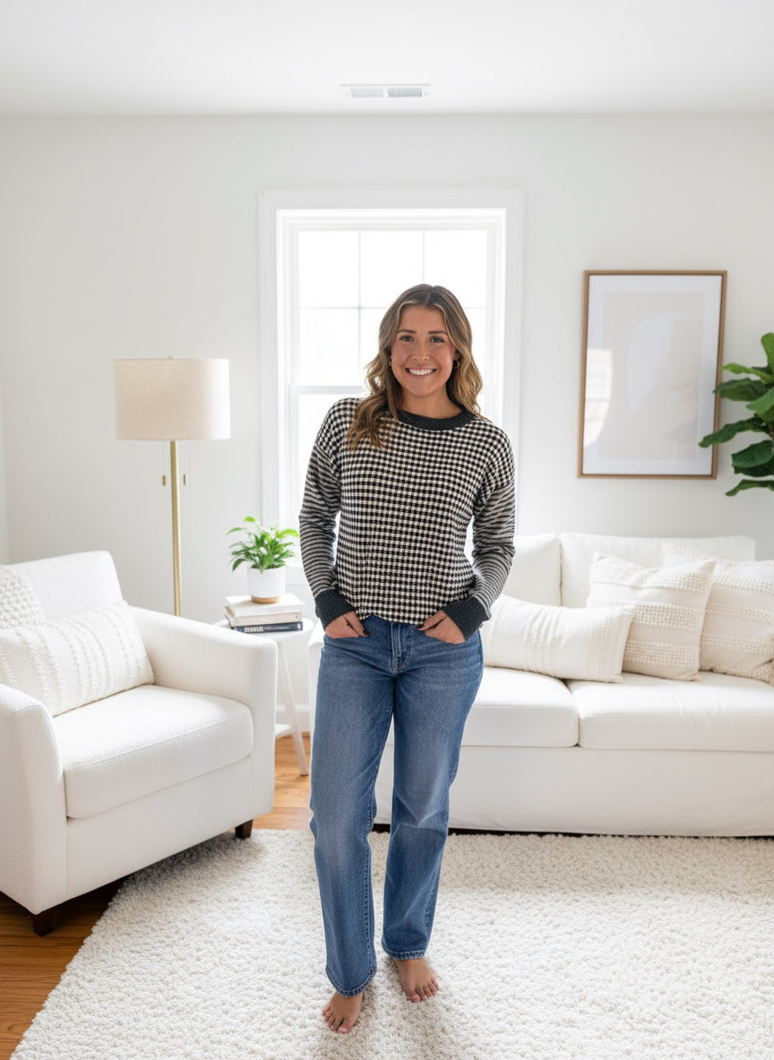 Checkerboard Sweater