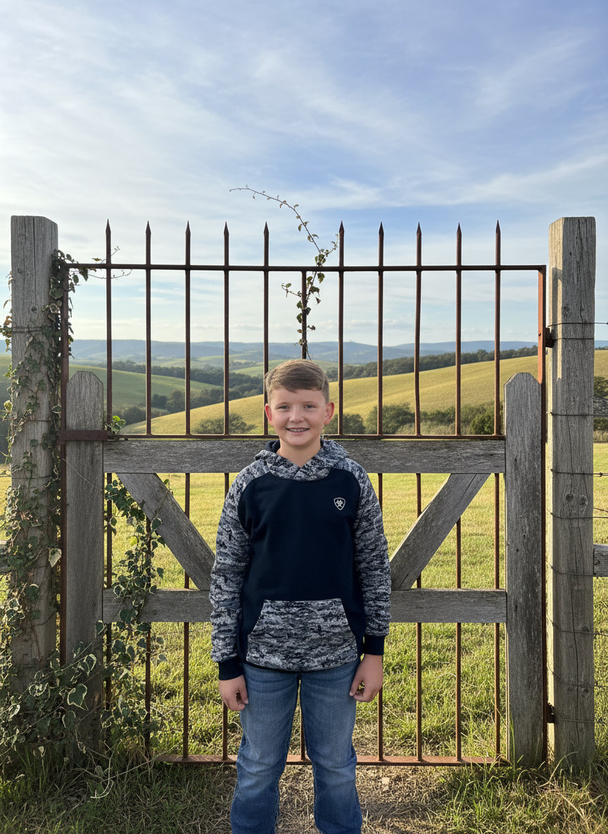 Ariat Boys Hoodie Digi Camo