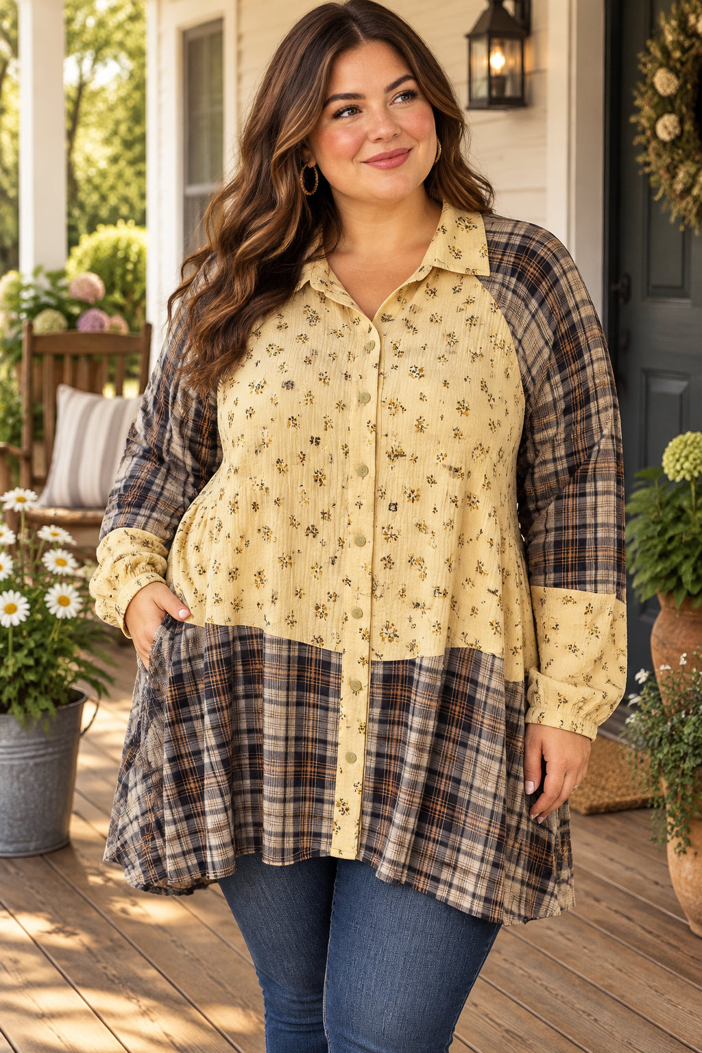 Mazies Floral & Plaid
