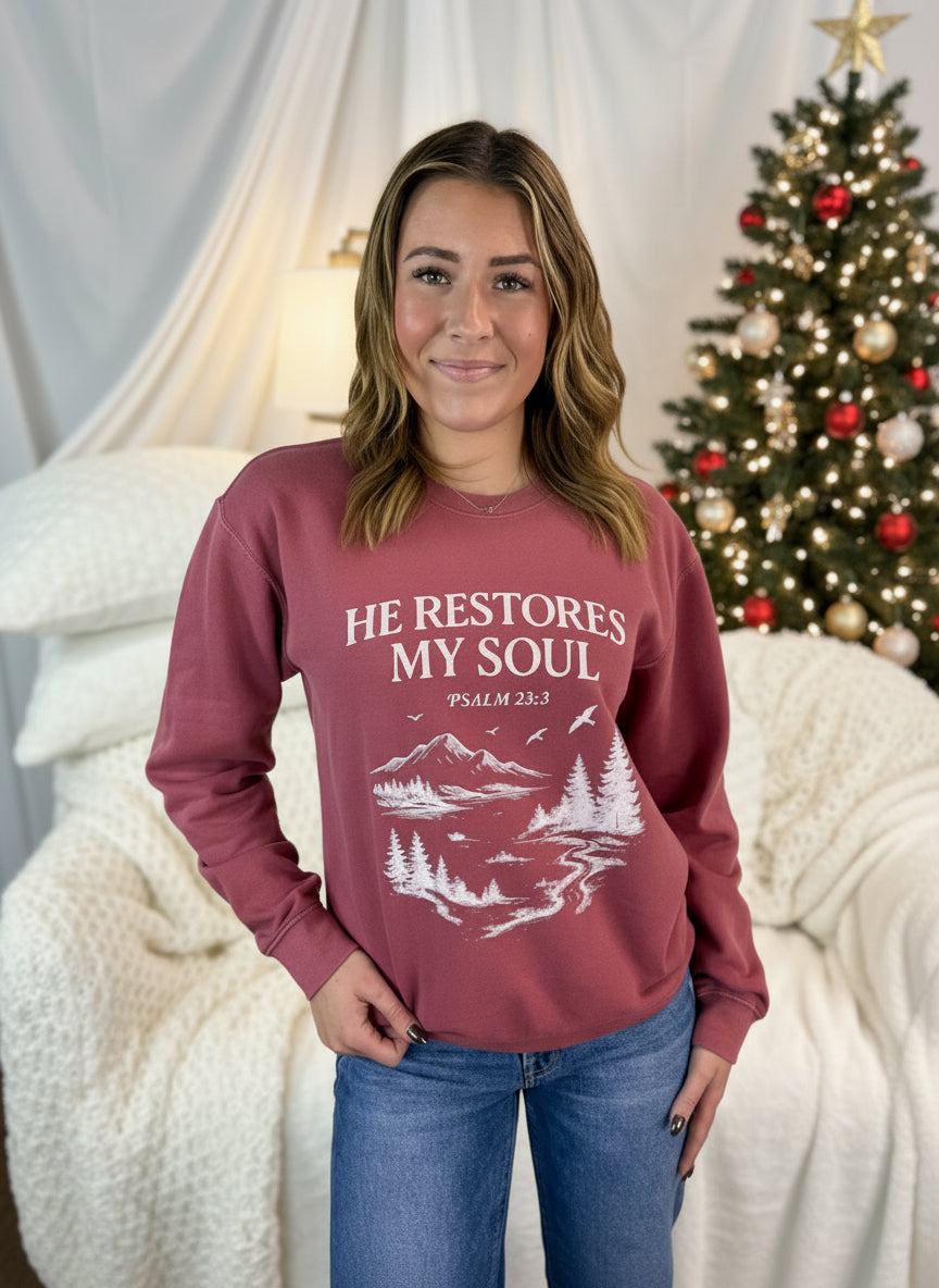 Psalm 23:3 Sweatshirt