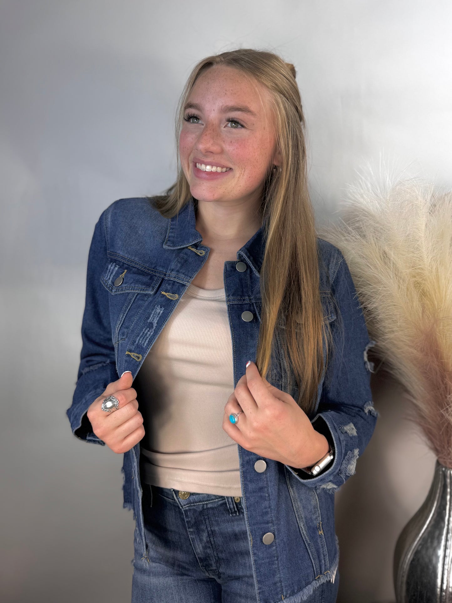 Blue Jupiter Jean Jacket