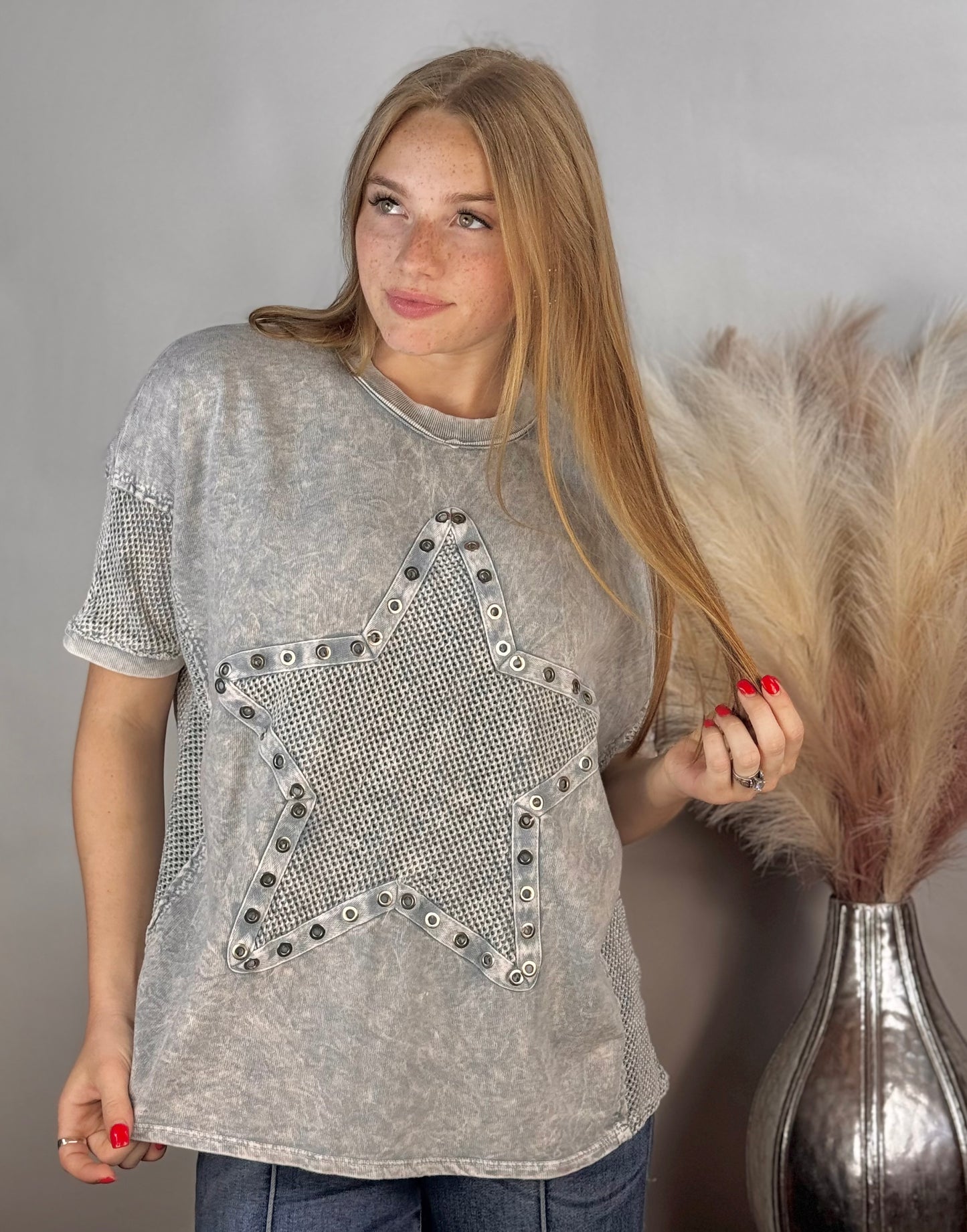 Marie Mesh Star Top
