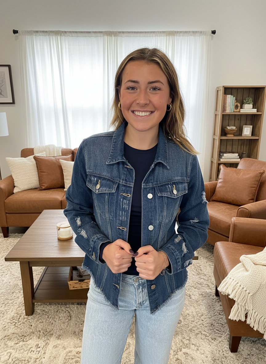 Blue Jupiter Jean Jacket