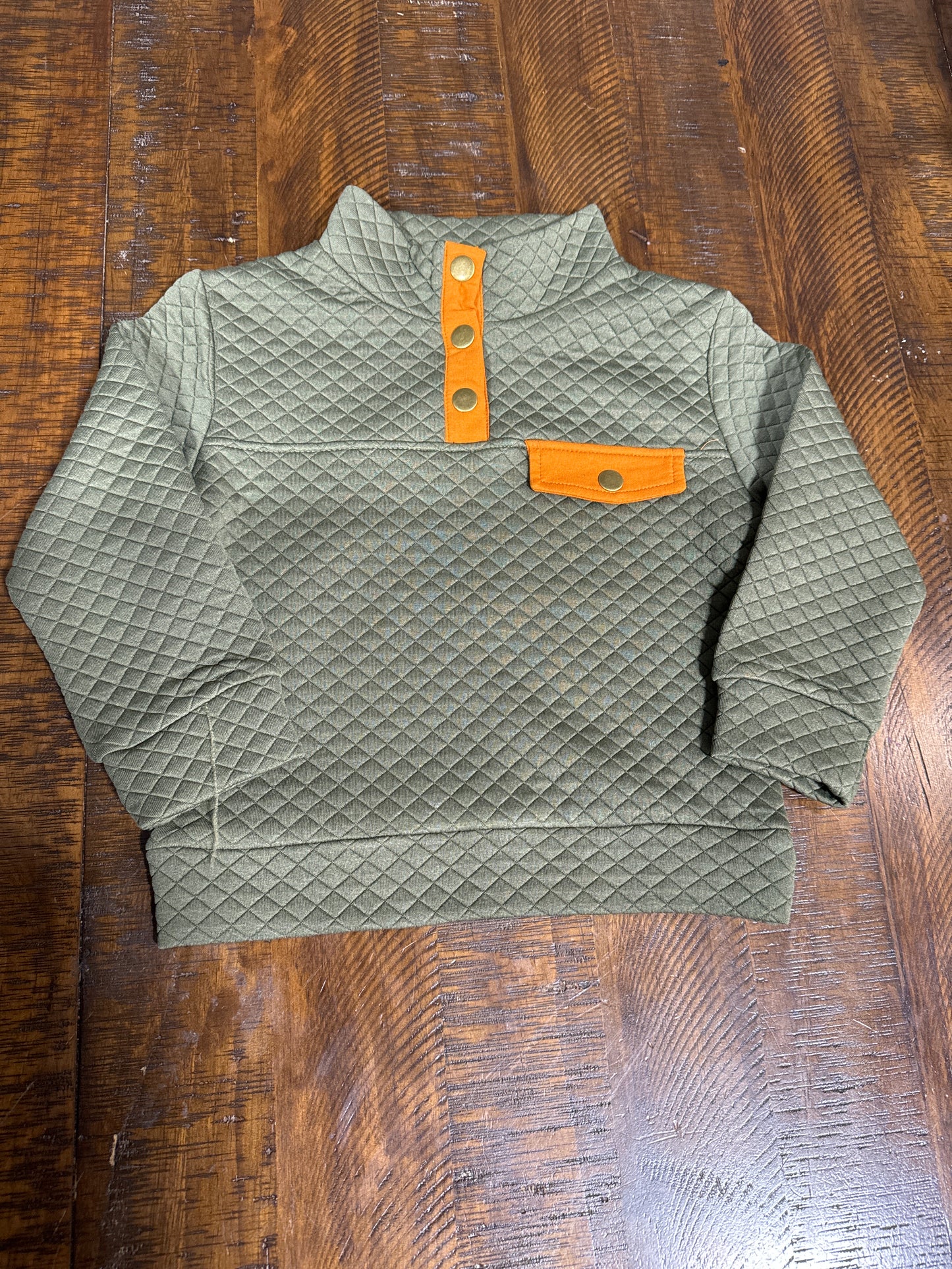 Girls Quilted Kennedy Pullover
