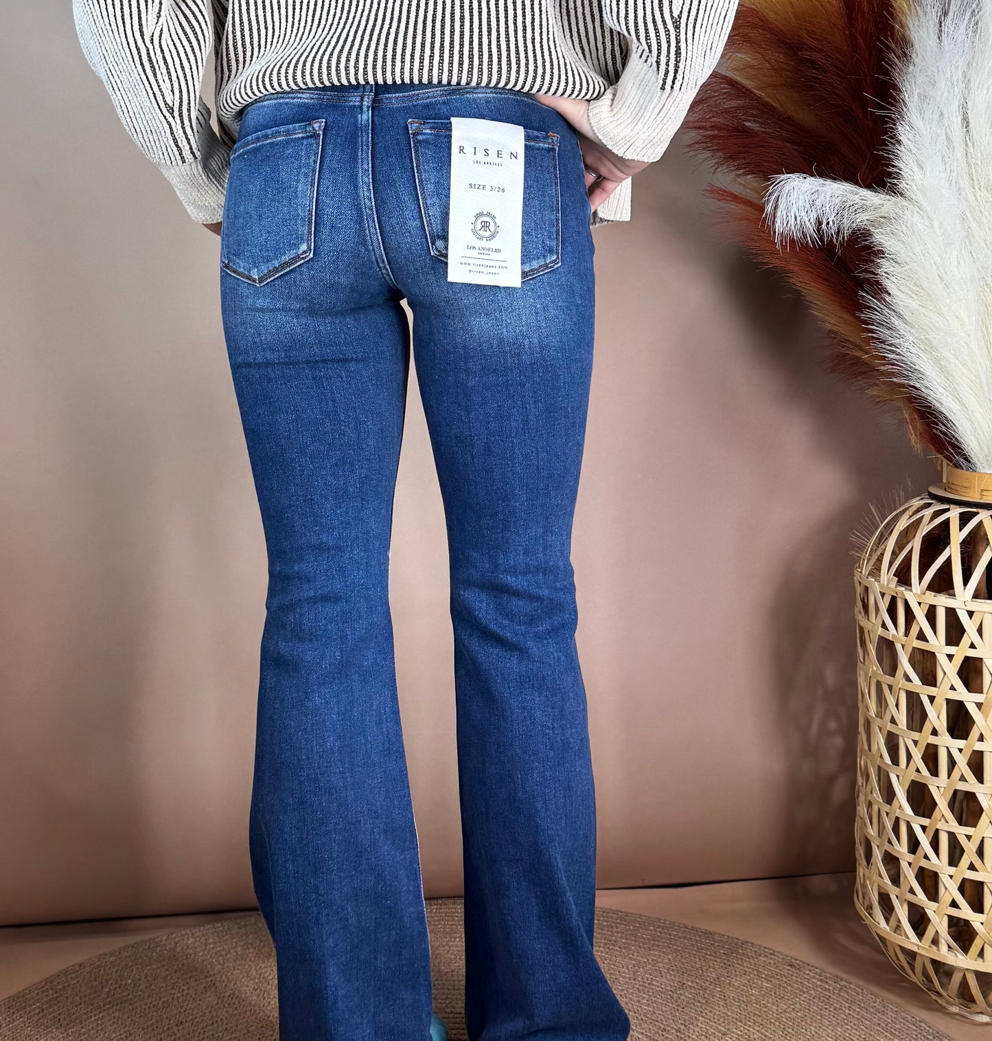 Low Rise Flare Jeans