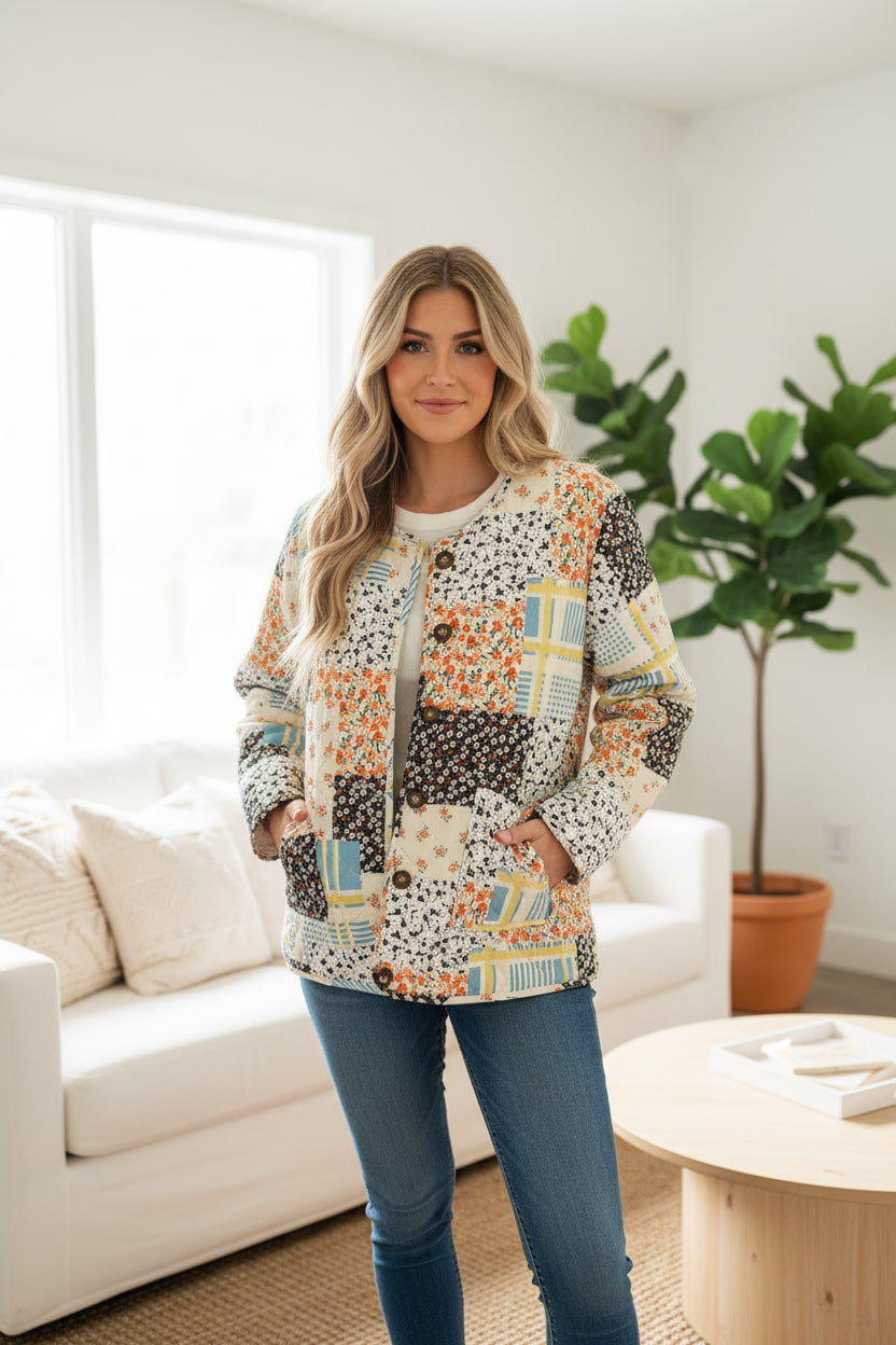 Boho Floral Jacket