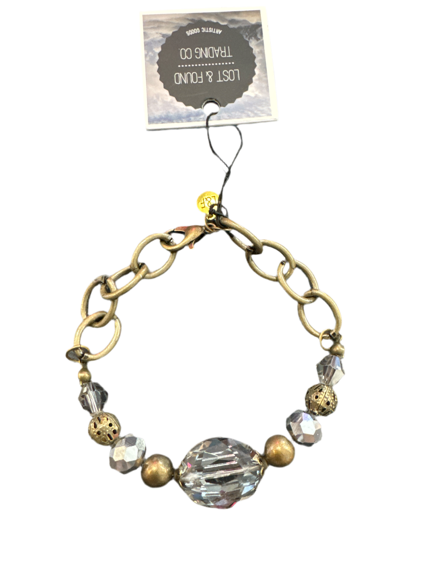 Beaded w/Chain & Clasp Bracelet TPG404