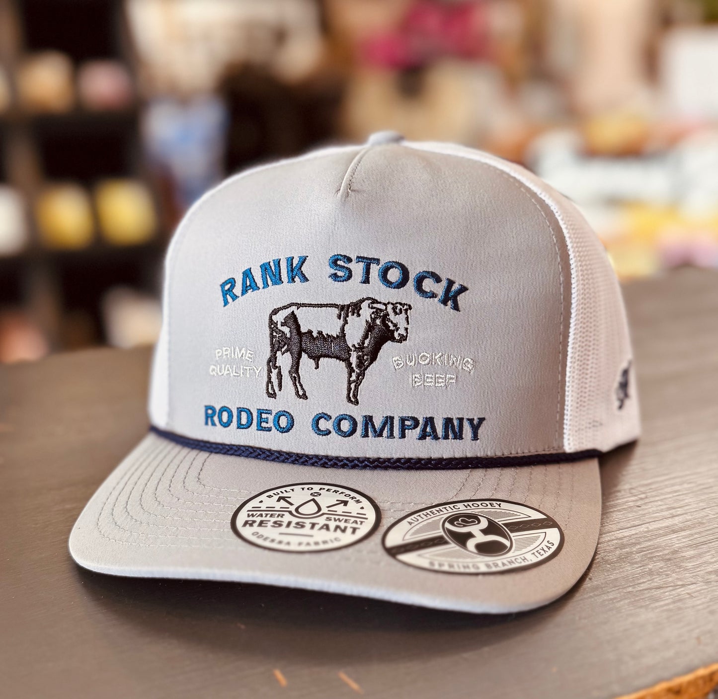 RS GRY/WHT 5P Hooey Hat