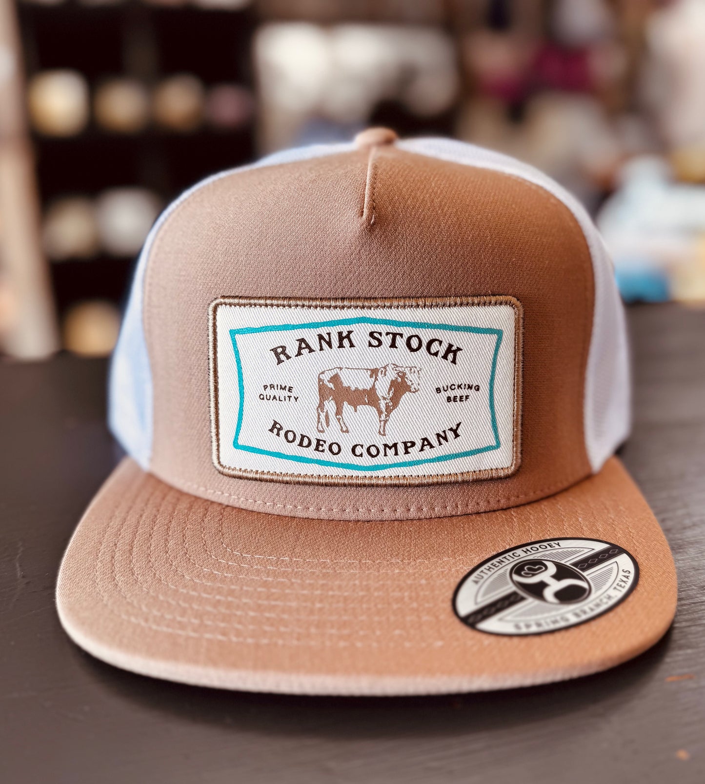 RS HY Tan/WHT 5P Hooey Hat