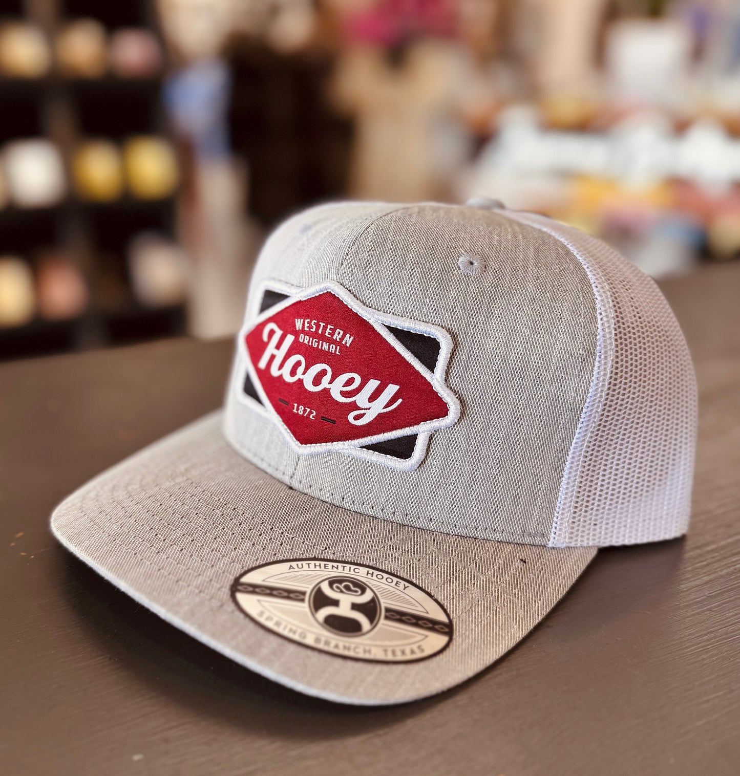 Diamond GRY/WHT 6P Hooey Hat