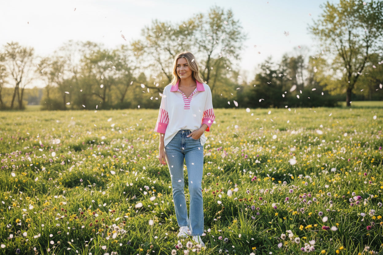 The Pink Sadie Top