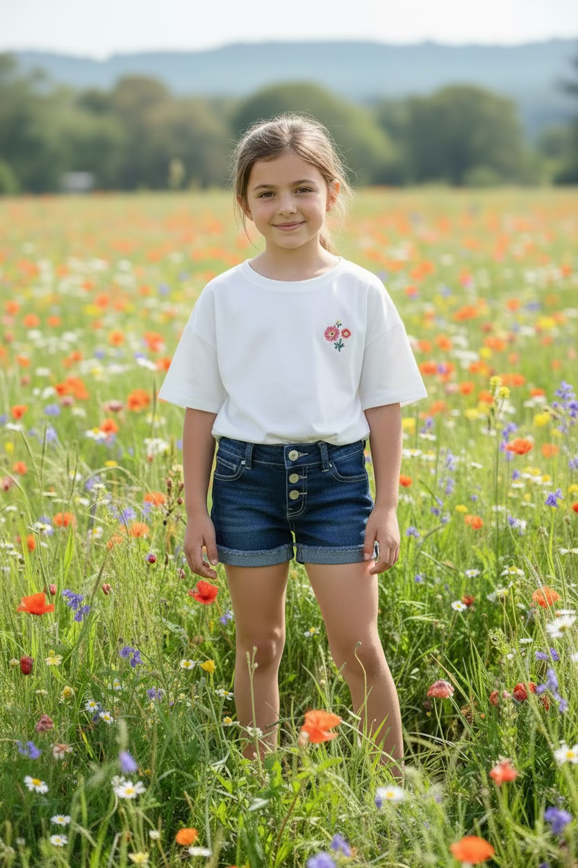 Girls Denim Shorts