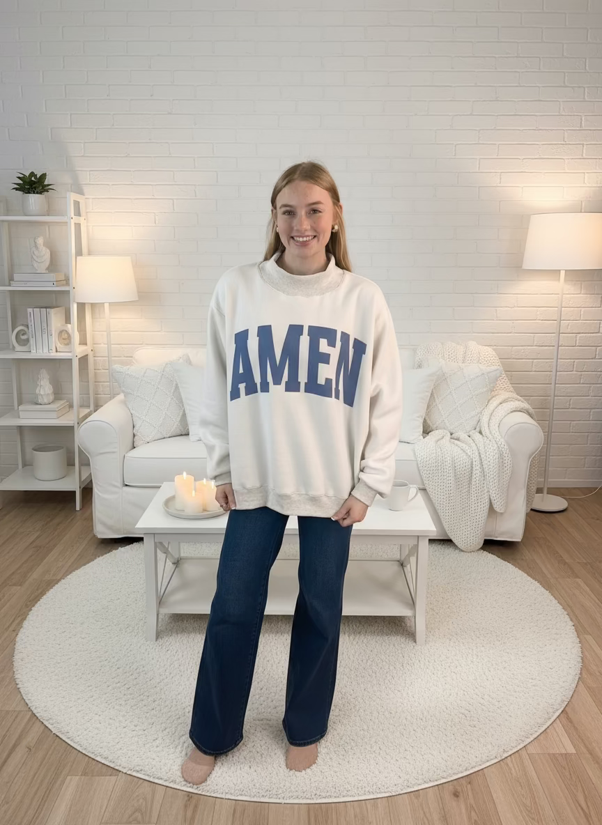 Rev AMEN/WWJD Mock Sweatshirt