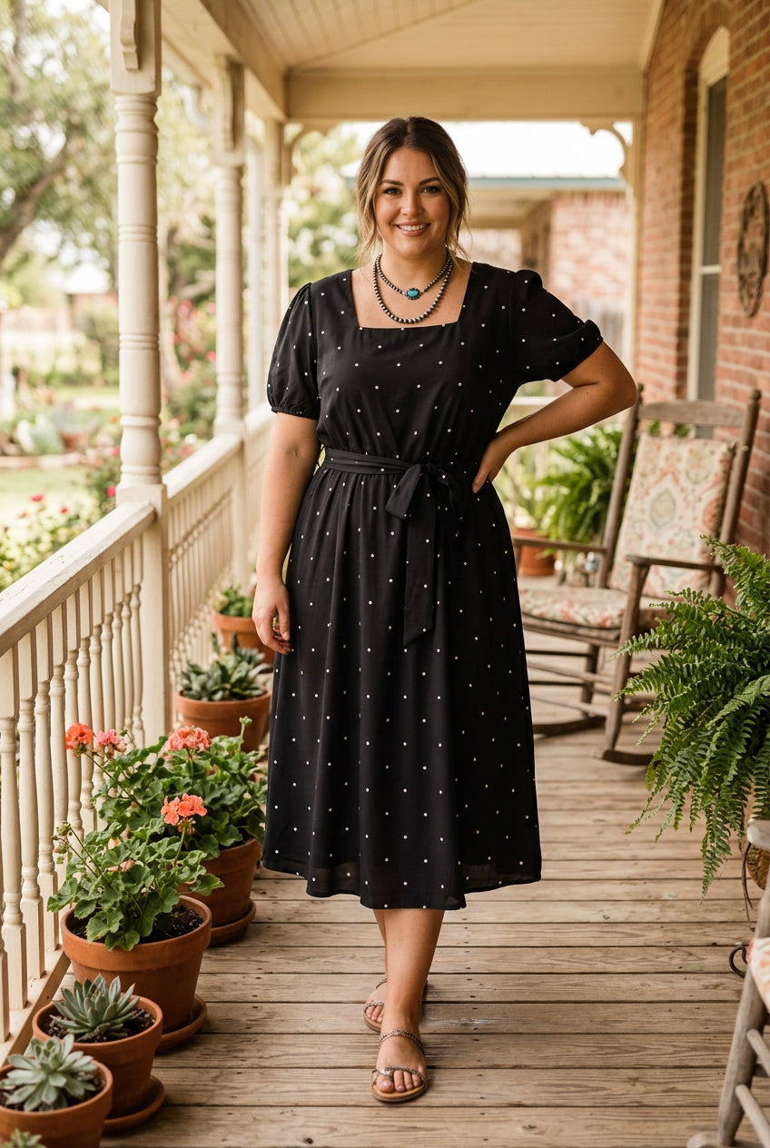 Black Polka Dress