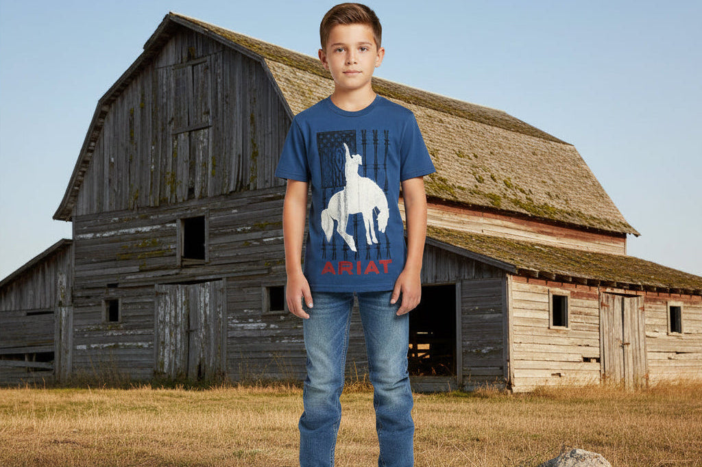 Ariat Flag Bronco Boys