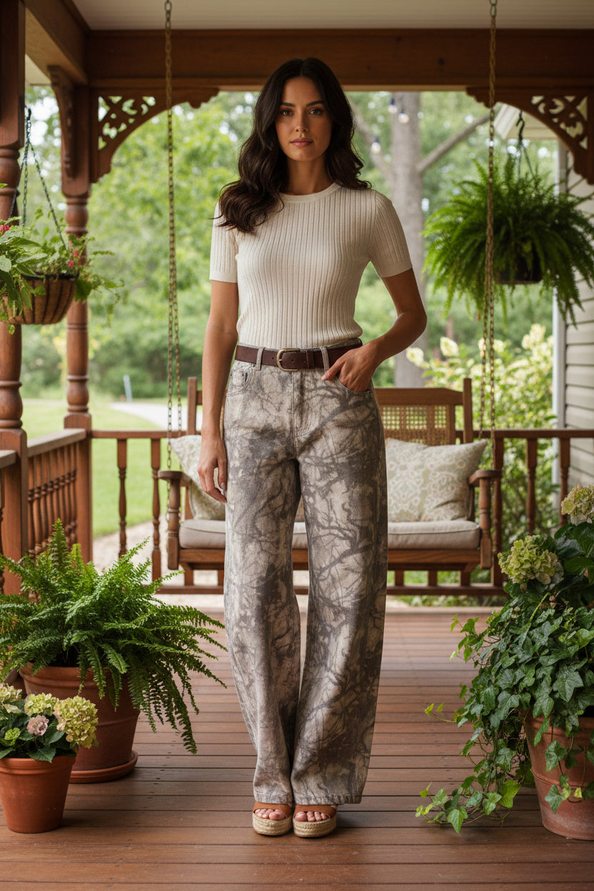 Camo Barrel Pants
