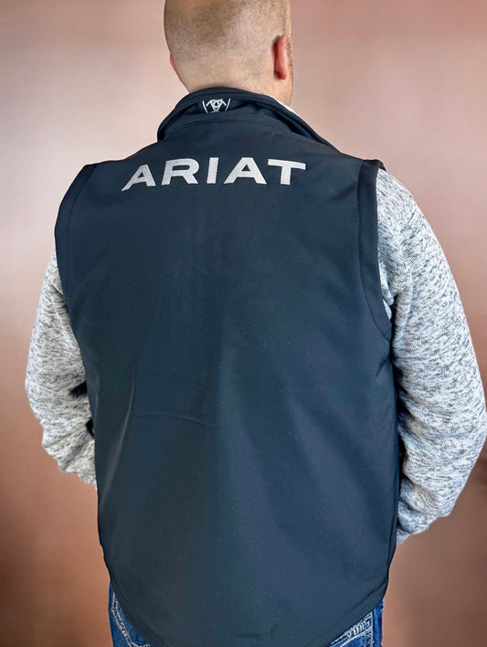 Ariat Mens Softshell Vest Black Medium