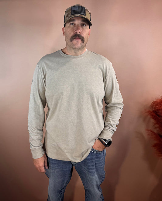 Ariat Mens Long Sleeve Oatmeal
