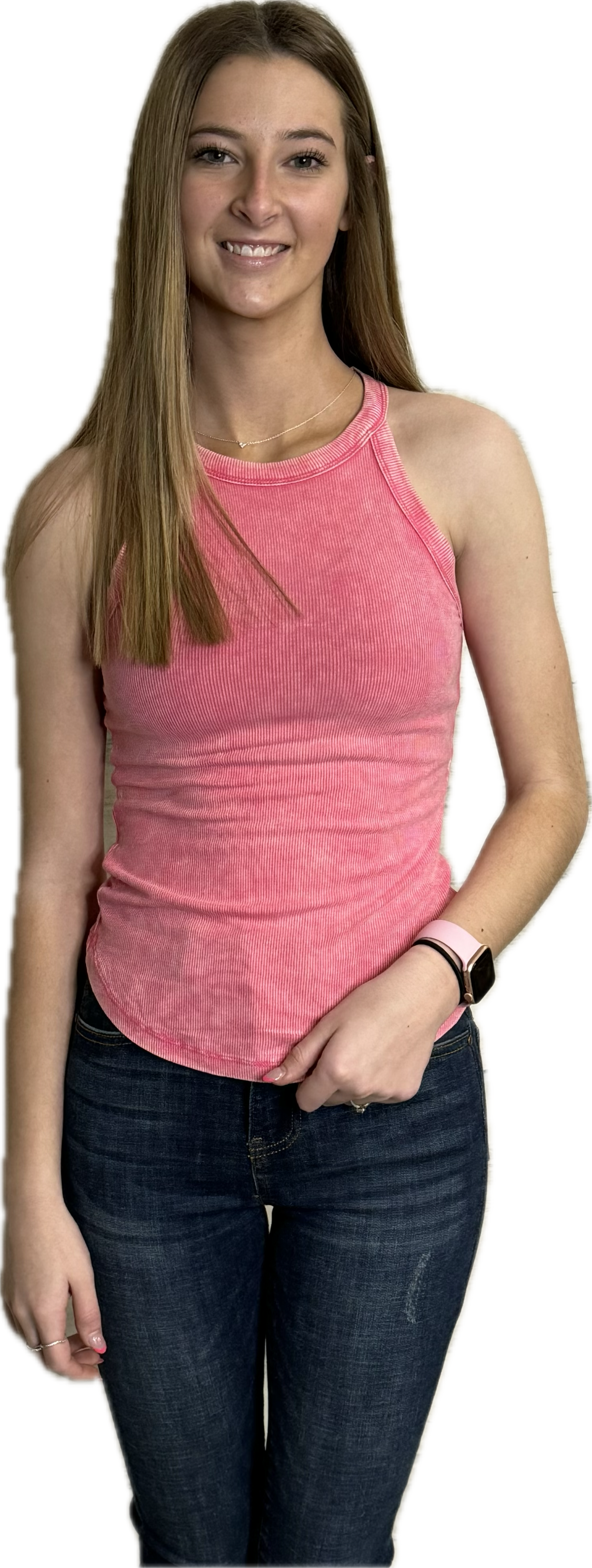 Washed Ribbed Cami Tank