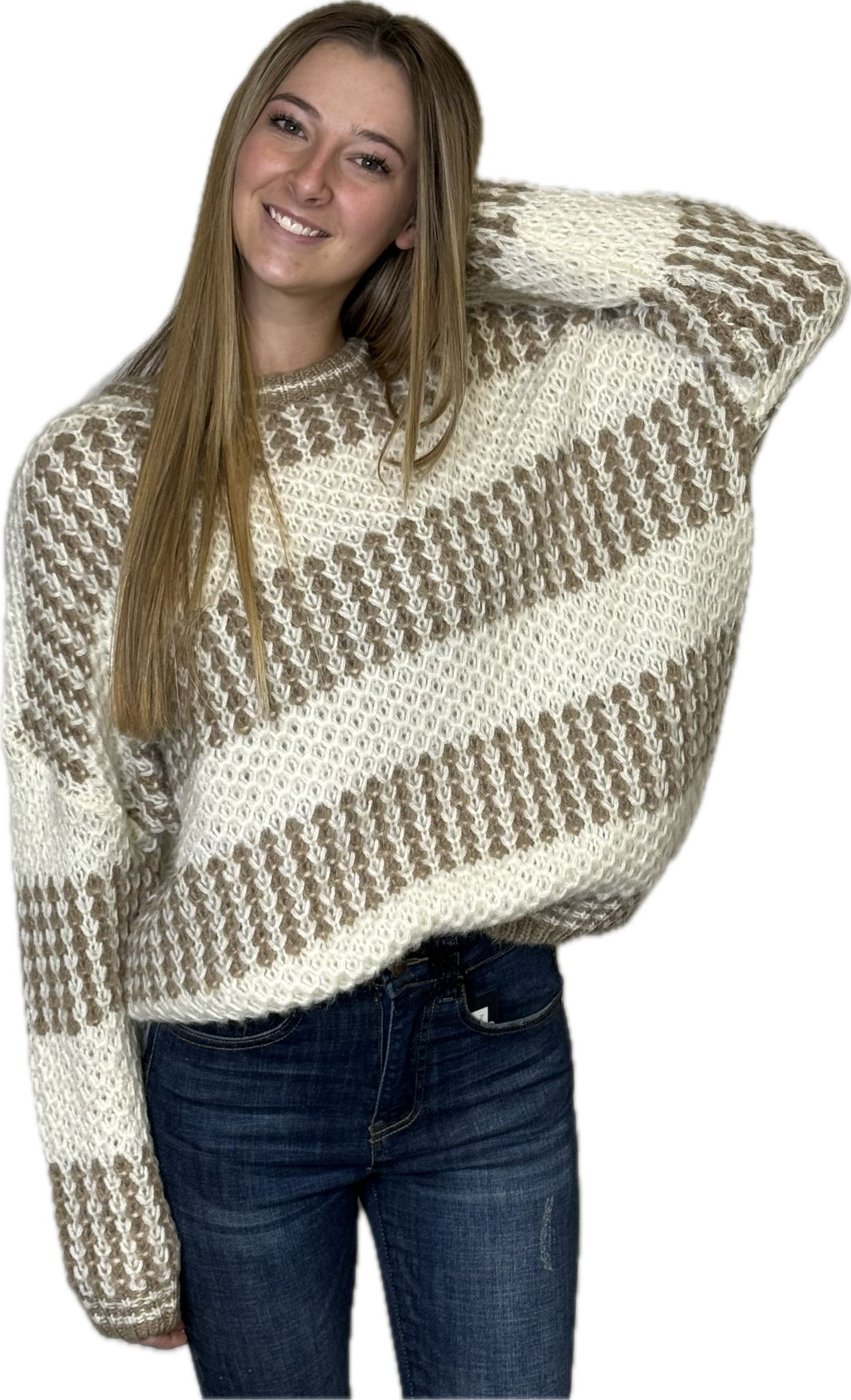 Kates Round Neck Sweater Top