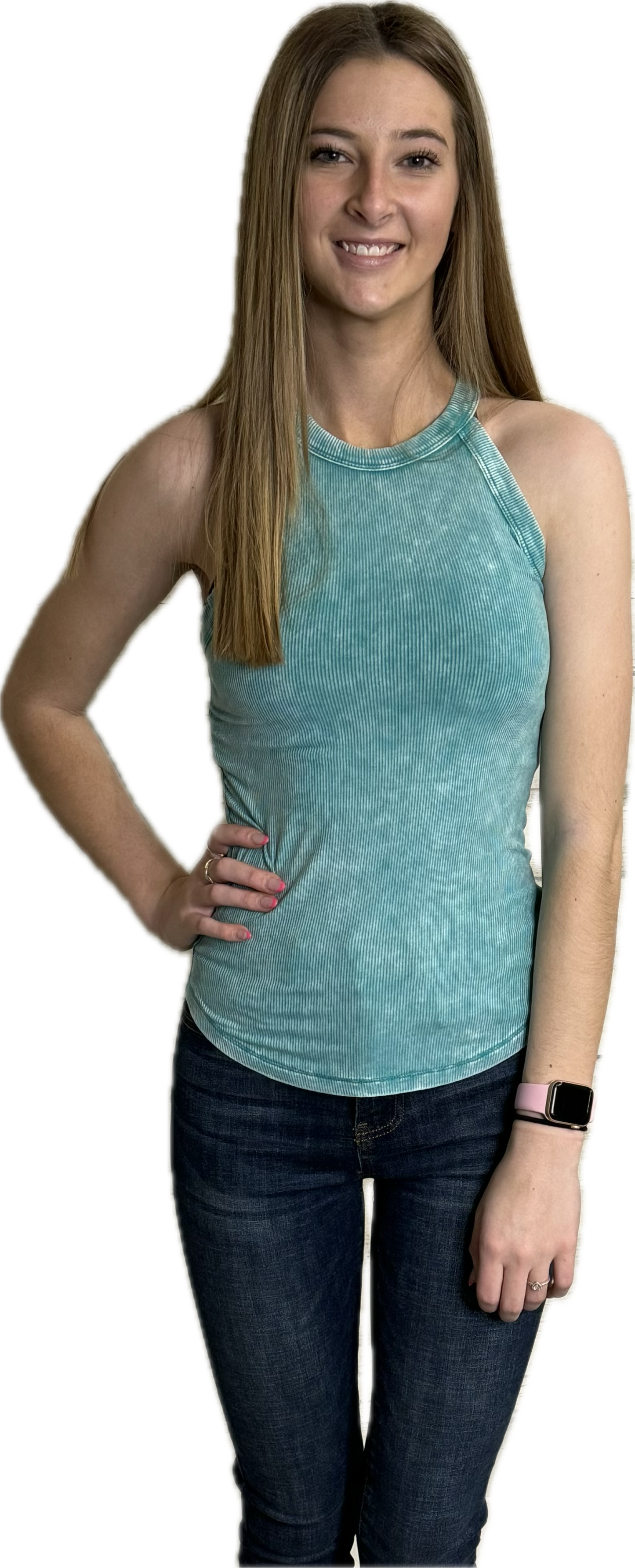 Washed Ribbed Cami Tank