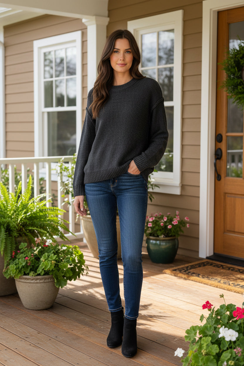 Saras Seam Sweater