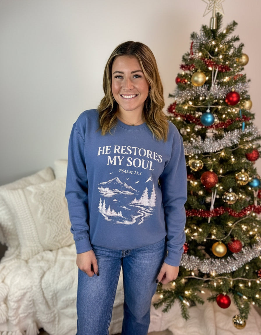 Psalm 23:3 Sweatshirt