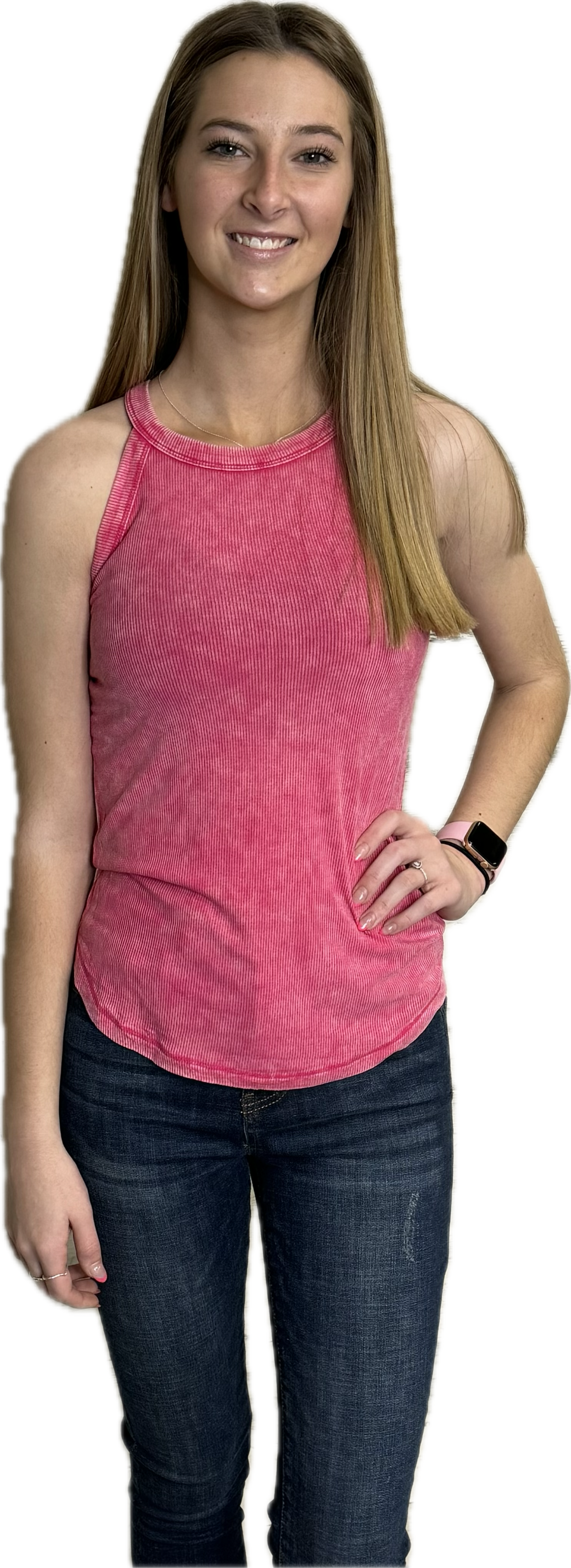 Washed Ribbed Cami Tank