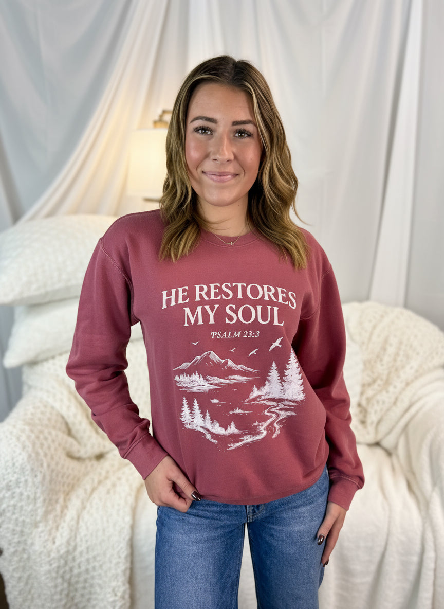 Psalm 23:3 Sweatshirt