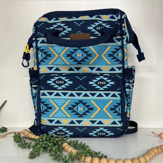 Wrangler Aztec Print Backpk #WG2204-9110NY  NAVY