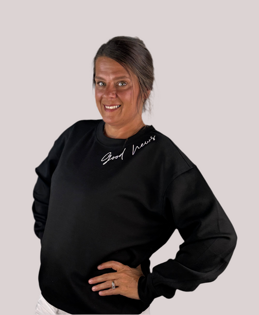 Jesus Saves Crew Neck Black