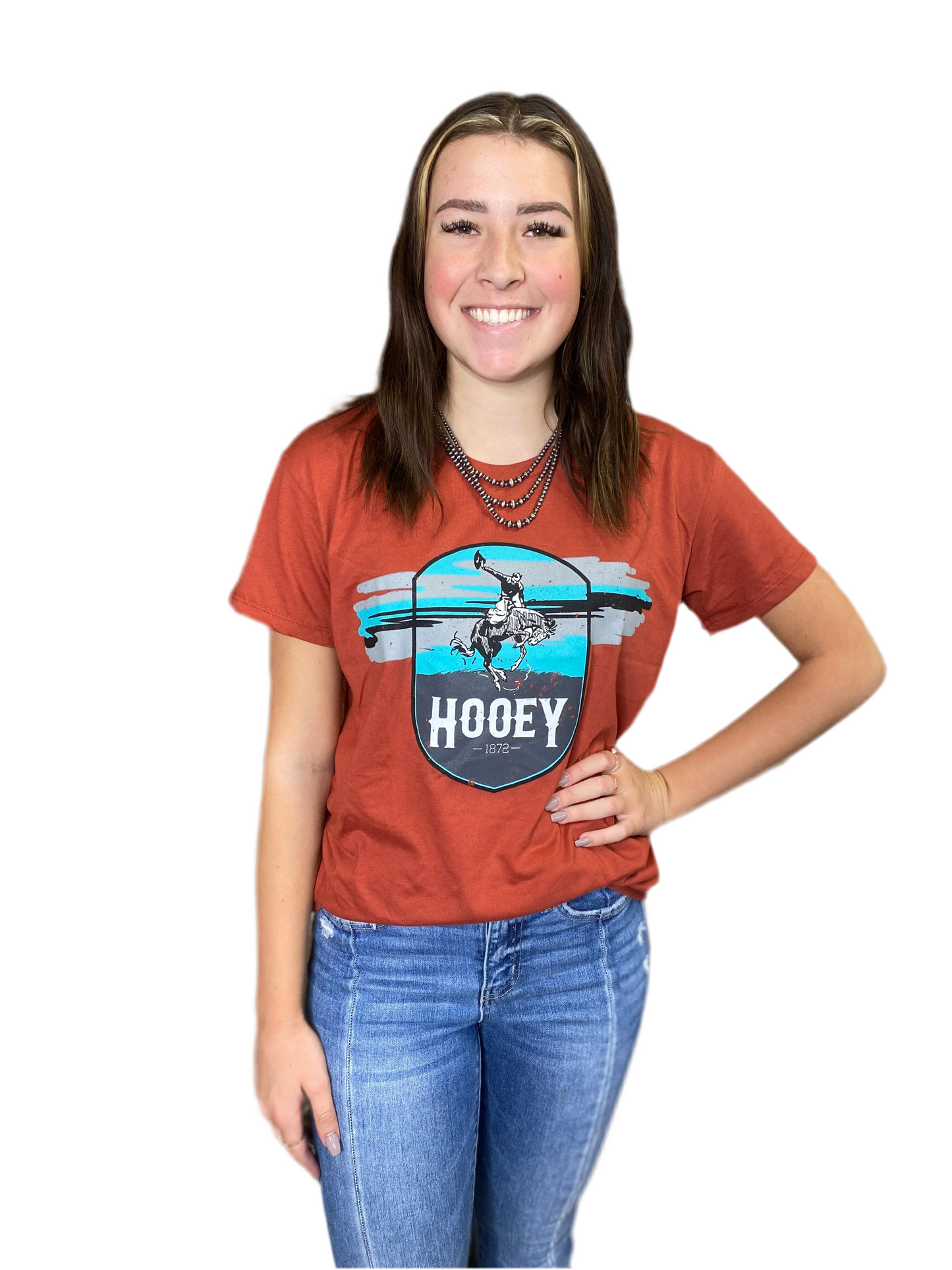 Ladies Crimson Hooey Tee