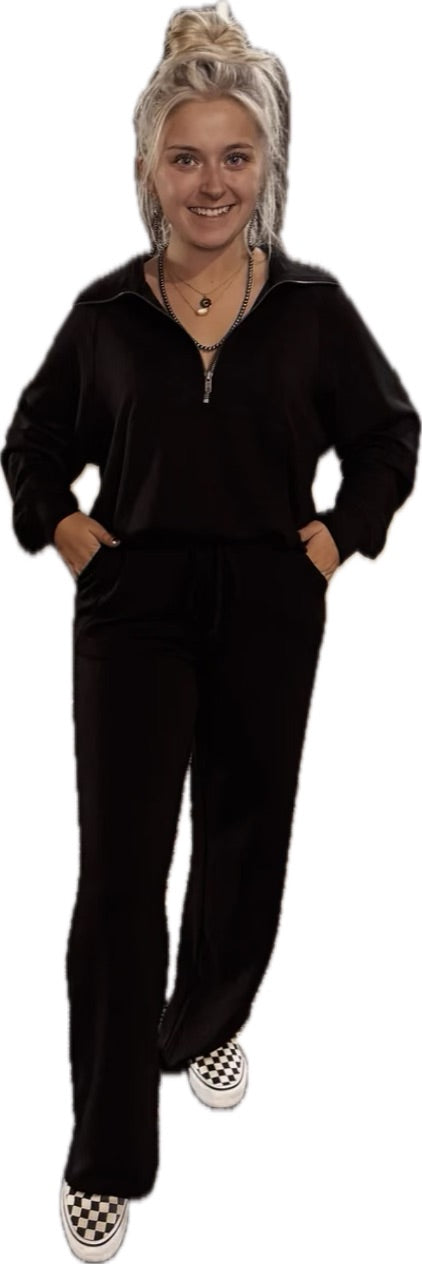 DT 1/4 Zip Crop Sweatshirt