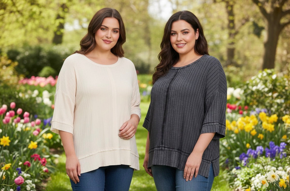 Fran Ribbed Top