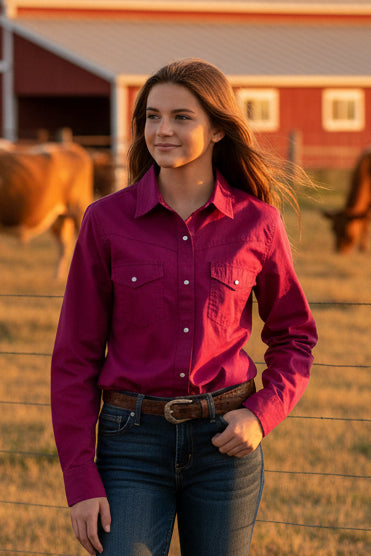 Ariat (Girls) Shine Bright LS