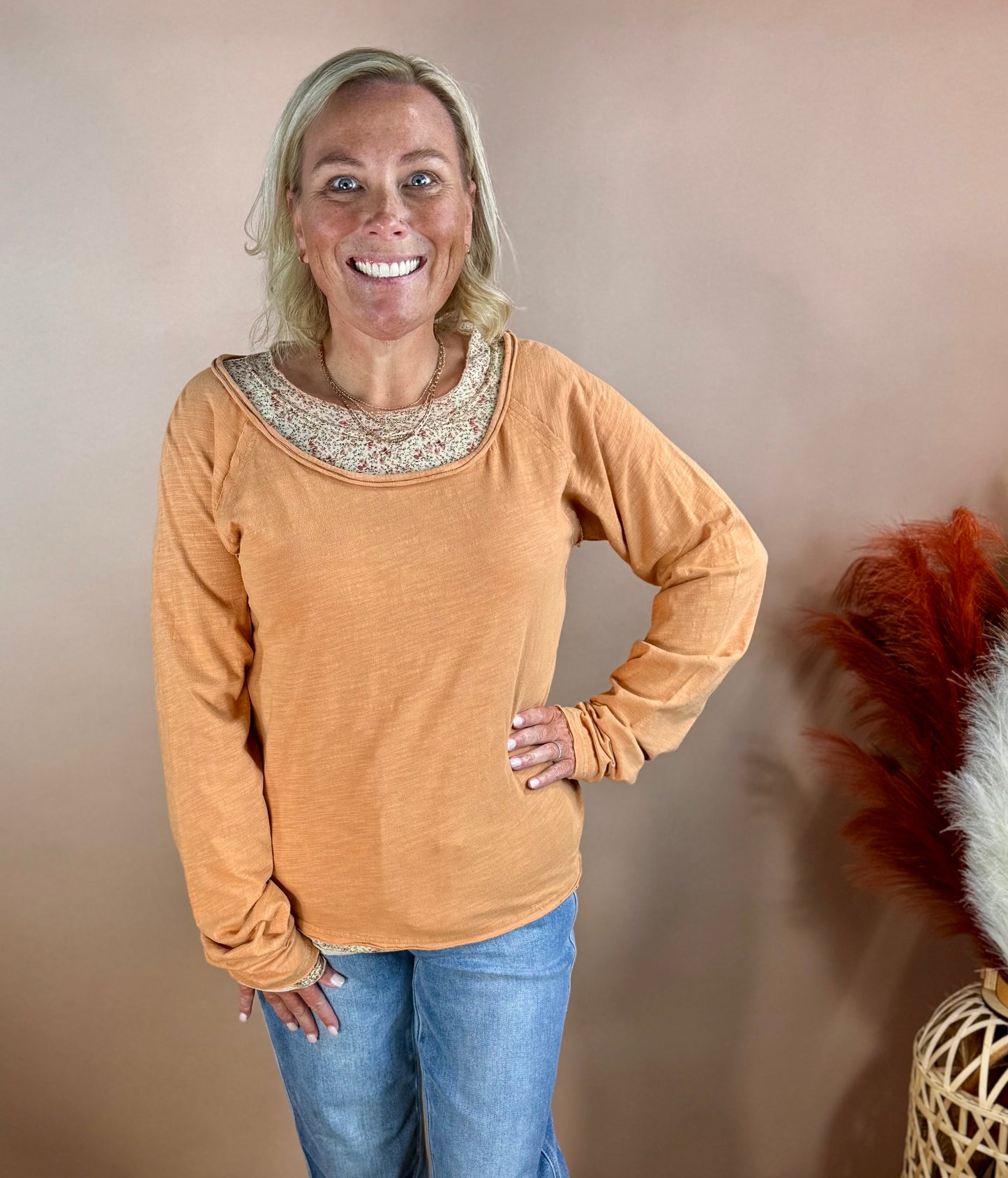 Lillian Blush Top
