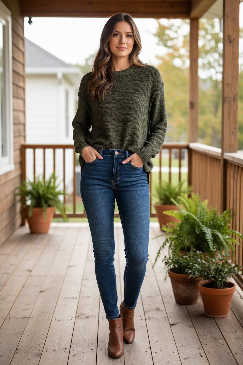 Saras Seam Sweater