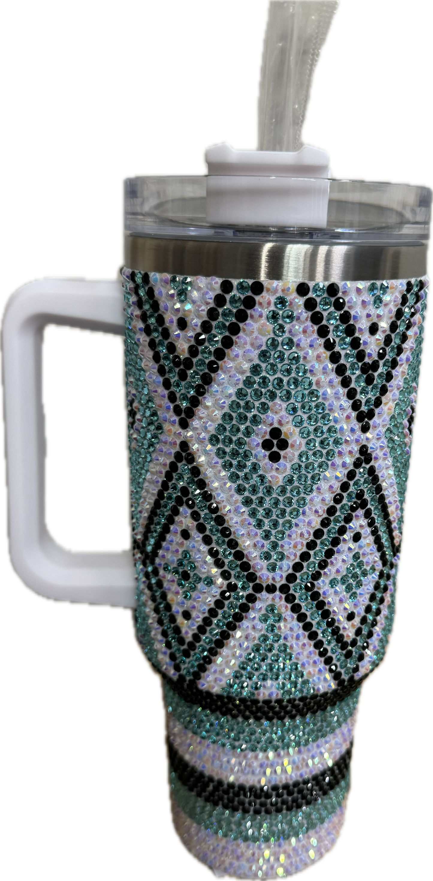 Blue Rhinestone Tumbler