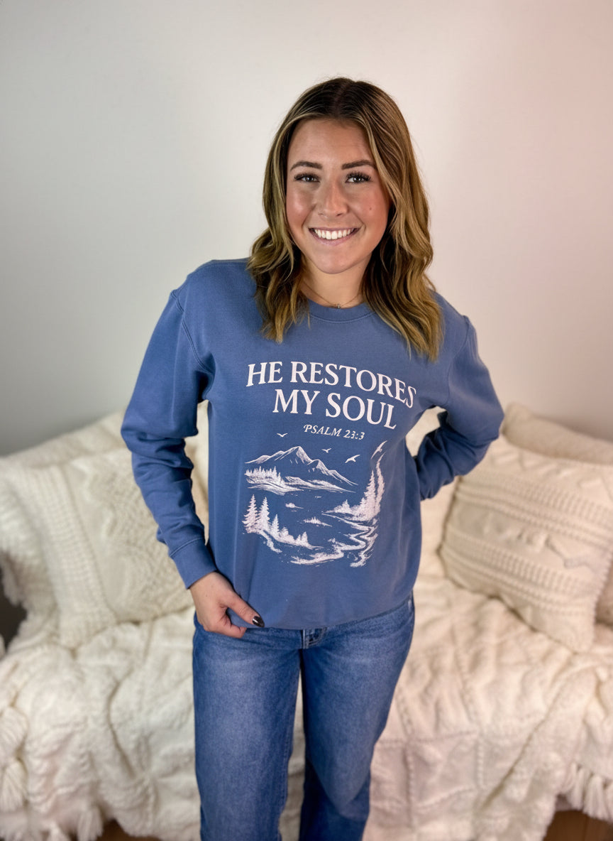 Psalm 23:3 Sweatshirt