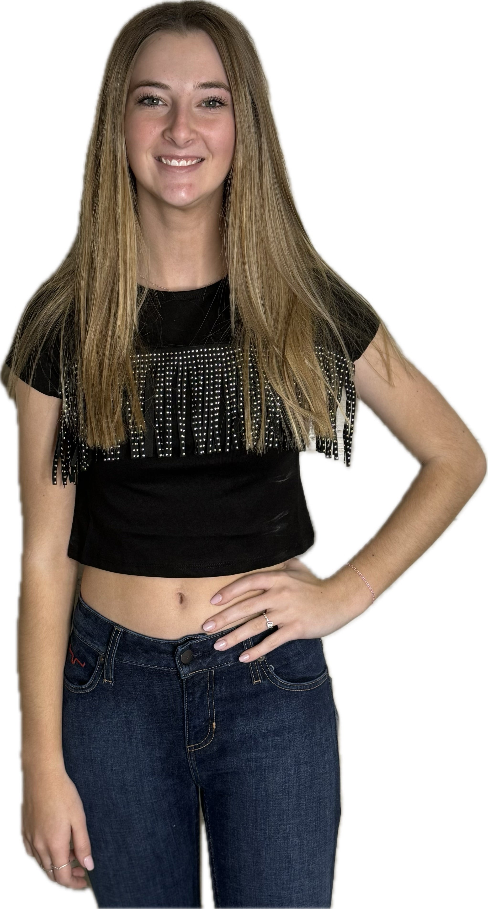 Wren Crop Fringe Top – Jarman’s Boutique