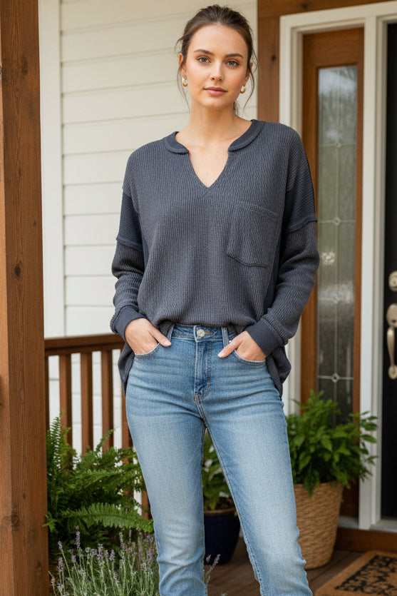 Jess's Split Neck LS