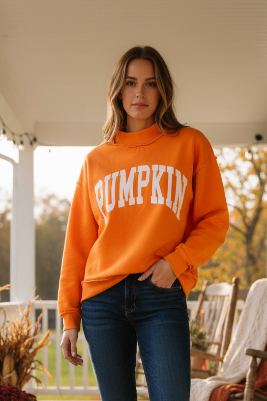 Fall/Pumpkin Mockneck Reversable