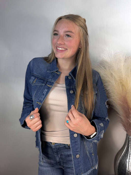 Blue Jupiter Jean Jacket